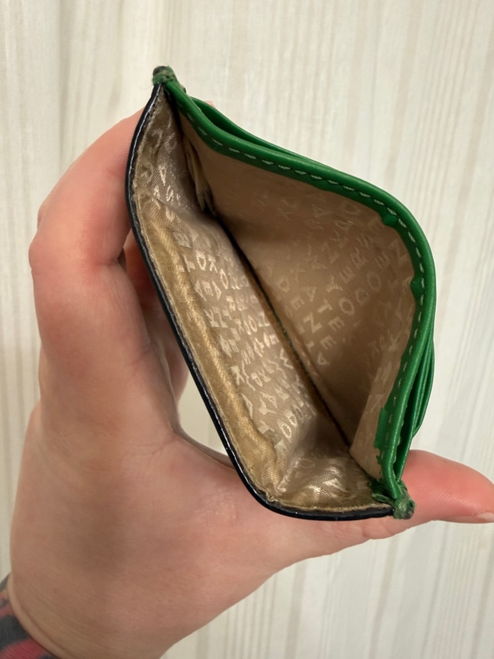 Kate Spade ♠️ Emerald Green Card Holder Wallet - Picture 3 of 3